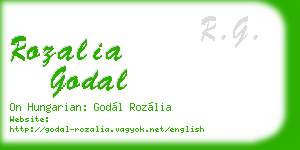 rozalia godal business card